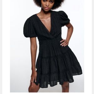 Zara lace trim dress